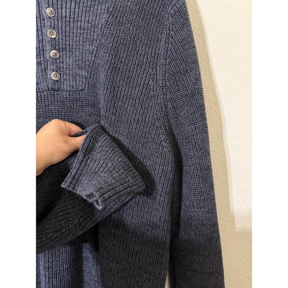 Eddie Bauer Vintage Mens Cotton Ribbed Sweater Dark Gray Pullover Size XL Tall - Picture 4 of 6